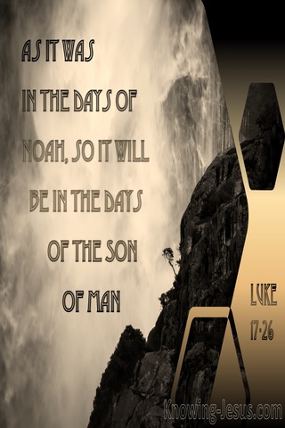 Luke 17:26 As In The Days Of Noah (brown)